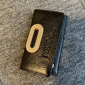 Leather, black key wallet for men  and women . Used once. 99.9 % new